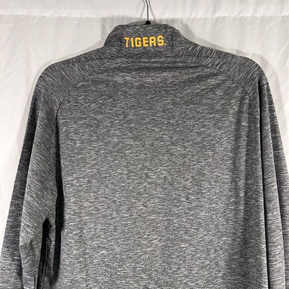 Missouri Tigers Champion Sweater Men's Small Grey 1/4 Zip Long Sleeve - Picture 9 of 11